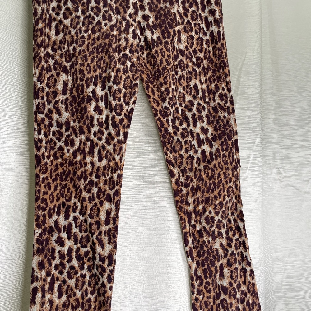 Women's Leggings-"Haute Candy" in Leopard, Size M